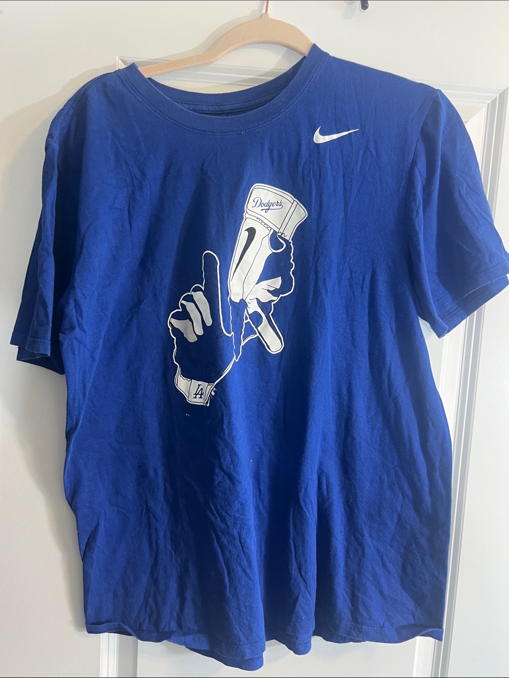 Nike Royal Blue Dodgers Mascot Graphic Tee